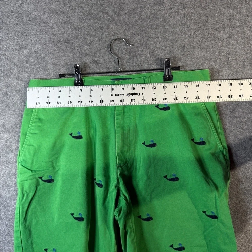 Polo‎ Ralph Lauren Men's Green Whale Print Chino Shorts Size 34 Casual